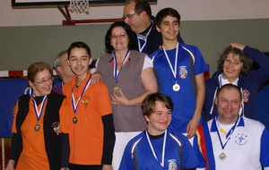 Annick et Mehdi 3e du championnat départemental salle