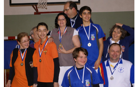 Annick et Mehdi 3e du championnat départemental salle